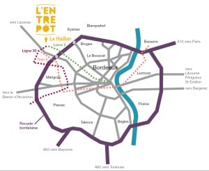 Plan d'accès à L'Entrepôt